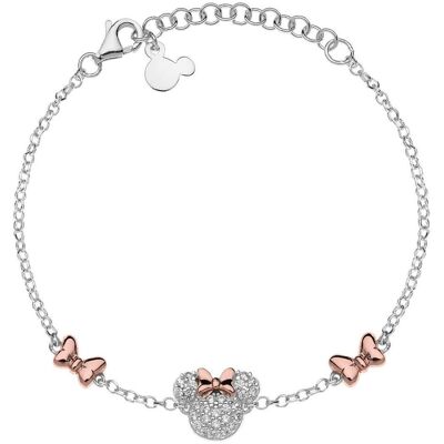 Disney Krásný stříbrný bicolor náramek Minnie Mouse BS00041TZWL- 55.CS Disney Krásný stříbrný bicolor náramek Minnie Mouse BS00041TZWL- 55.CS
