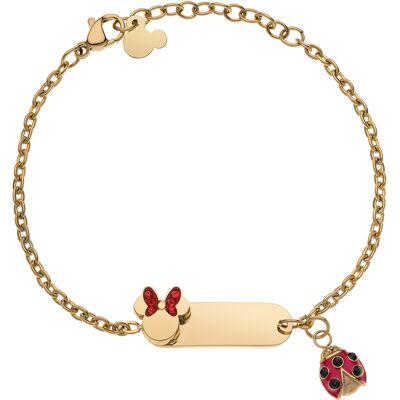 Disney Půvabný pozlacený náramek s přívěsky Minnie Mouse B600623YRRL-55.CS Disney Půvabný pozlacený náramek s přívěsky Minnie Mouse B600623YRRL-55.CS
