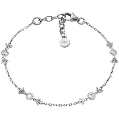 Emporio Armani Půvabný stříbrný náramek pro ženy se zirkony EG3616040 Emporio Armani Půvabný stříbrný náramek pro ženy se zirkony EG3616040