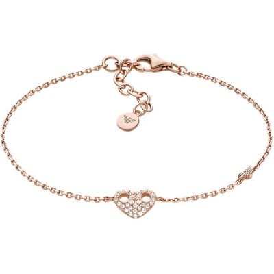 Emporio Armani Romantický pozlacený náramek se zirkony EG3649221 Emporio Armani Romantický pozlacený náramek se zirkony EG3649221