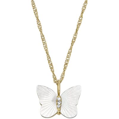 Fossil Krásný pozlacený náhrdelník Radiant Wings JF04424710 Fossil Krásný pozlacený náhrdelník Radiant Wings JF04424710