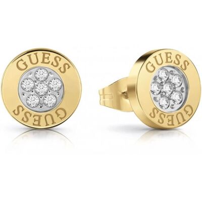 Guess Pozlacené náušnice pecky se zirkony UBE78023 Guess Pozlacené náušnice pecky se zirkony UBE78023