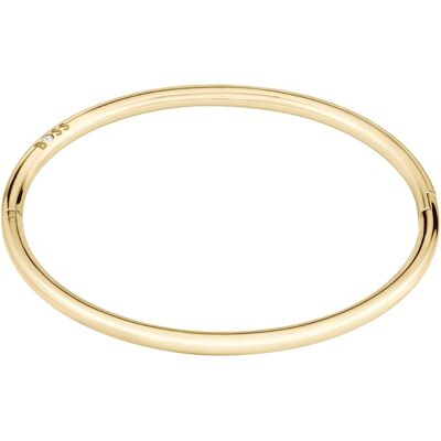 Hugo Boss Minimalistický pevný náramek z pozlacené oceli Live 1580686 Hugo Boss Minimalistický pevný náramek z pozlacené oceli Live 1580686