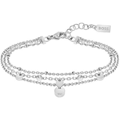 Hugo Boss Módní ocelový náramek s krystaly Iris 1580331 Hugo Boss Módní ocelový náramek s krystaly Iris 1580331