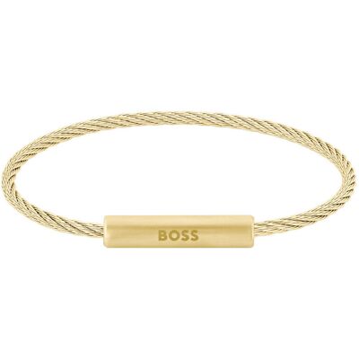 Hugo Boss Trendy pozlacený náramek Alek 1580388 Hugo Boss Trendy pozlacený náramek Alek 1580388