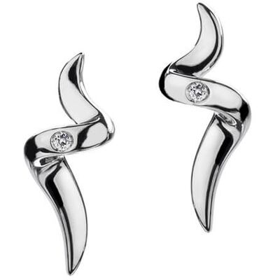 Hot Diamonds Náušnice Hot Diamonds Go with Flow Spiral DE221 Hot Diamonds Náušnice Hot Diamonds Go with Flow Spiral DE221