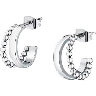 La Petite Story Designové kruhové náušnice z oceli Earrings LPS01AYQ135 La Petite Story Designové kruhové náušnice z oceli Earrings LPS01AYQ135