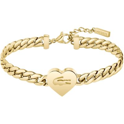 Lacoste Romantický pozlacený náramek Love My Croc 2040464 Lacoste Romantický pozlacený náramek Love My Croc 2040464