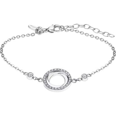 Lotus Style Ocelový náramek se třpytivým přívěskem Woman Basic LS2176-2/1 Lotus Style Ocelový náramek se třpytivým přívěskem Woman Basic LS2176-2/1