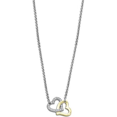 Lotus Style Romantický ocelový bicolor náhrdelník Woman`s Heart LS2117-1/1 Lotus Style Romantický ocelový bicolor náhrdelník Woman`s Heart LS2117-1/1