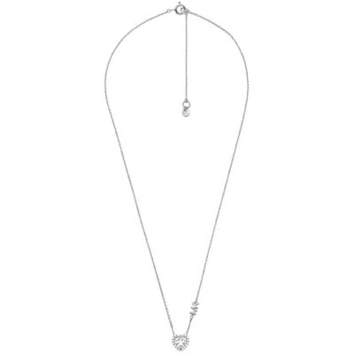 Michael Kors Něžný stříbrný náhrdelník se zirkony Pavé Heart MKC1520AN040 Michael Kors Něžný stříbrný náhrdelník se zirkony Pavé Heart MKC1520AN040