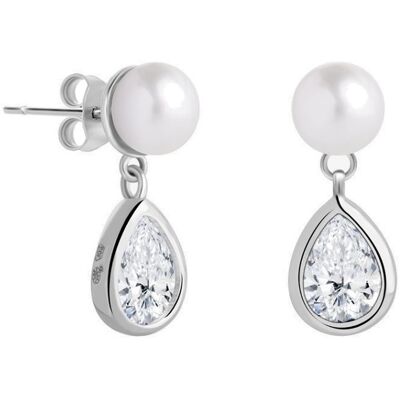 Preciosa Elegantní stříbrné náušnice s pravou perlou Pure Pearl 5337 00 Preciosa Elegantní stříbrné náušnice s pravou perlou Pure Pearl 5337 00