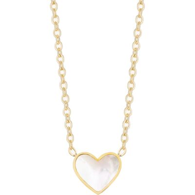 Preciosa Něžný pozlacený náhrdelník s perletí Mother of Pearl Heart 7490Y01 Preciosa Něžný pozlacený náhrdelník s perletí Mother of Pearl Heart 7490Y01