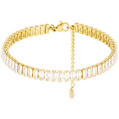 Preciosa Pozlacený náramek z oceli se zirkonií Luxe Glamour 7472Y00 Preciosa Pozlacený náramek z oceli se zirkonií Luxe Glamour 7472Y00