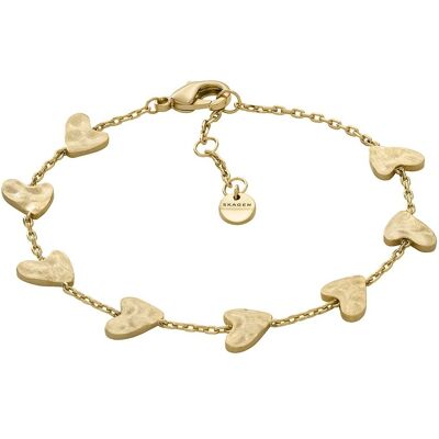 Skagen Pozlacený srdíčkový náramek Anja Hearts SKJ5010710 Skagen Pozlacený srdíčkový náramek Anja Hearts SKJ5010710