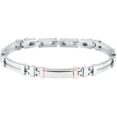 Trussardi Ocelový bicolor náramek pro muže T-Steel TJAXV26 Trussardi Ocelový bicolor náramek pro muže T-Steel TJAXV26