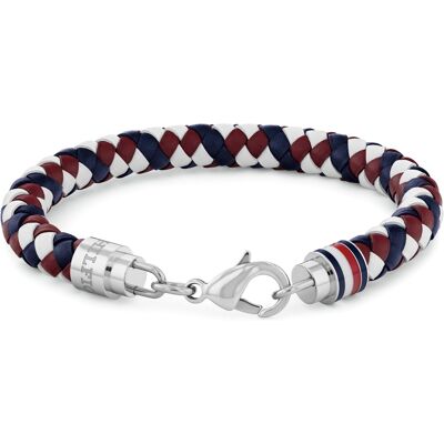 Tommy Hilfiger Kožený tricolor náramek pro muže Tyson 2790633 Tommy Hilfiger Kožený tricolor náramek pro muže Tyson 2790633
