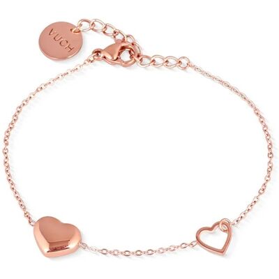 Vuch Jemný bronzový náramek Loyalty Rose Gold Vuch Jemný bronzový náramek Loyalty Rose Gold