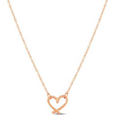 Vuch Krásný pozlacený náhrdelník Srdíčko Emery Rose Gold Vuch Krásný pozlacený náhrdelník Srdíčko Emery Rose Gold
