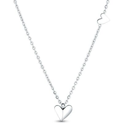 Vuch Dámský ocelový náhrdelník se srdíčky Migalla Silver Vuch Dámský ocelový náhrdelník se srdíčky Migalla Silver