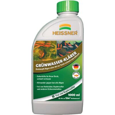 HEISSNER Čistič zelené jezírkové vody 1000 ml až na 12 m³ HEISSNER Čistič zelené jezírkové vody 1000 ml až na 12 m³