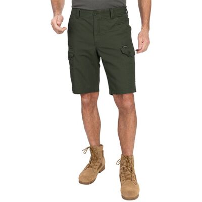 Bushman Pánské kapsáčové kraťasy Ivor, tmavá khaki 64 Bushman Pánské kapsáčové kraťasy Ivor, tmavá khaki 64