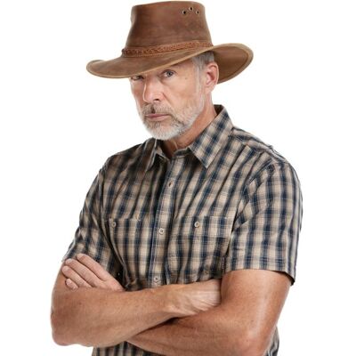 Bushman Pánský a dámský klobouk Rancher, tmavě hnědý L Bushman Pánský a dámský klobouk Rancher, tmavě hnědý L
