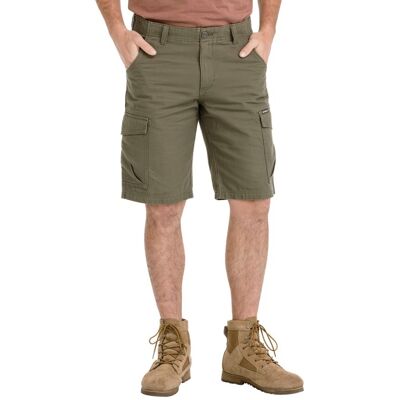 Bushman Pánské kapsáčové kraťasy Cubal, tmavá khaki 64 Bushman Pánské kapsáčové kraťasy Cubal, tmavá khaki 64