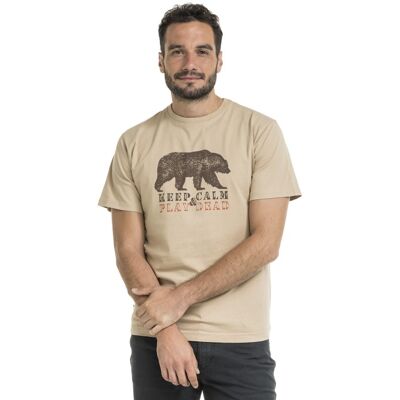 Bushman Pánské tričko Brian, pískově hnědé XXXXL Bushman Pánské tričko Brian, pískově hnědé XXXXL