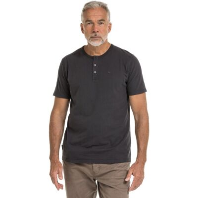Bushman Pánské henley tričko Wray II, tmavě šedé XXXXL Bushman Pánské henley tričko Wray II, tmavě šedé XXXXL