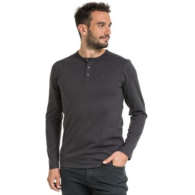 Bushman Pánské henley tričko Willber II, tmavě šedé XXXXL Bushman Pánské henley tričko Willber II, tmavě šedé XXXXL