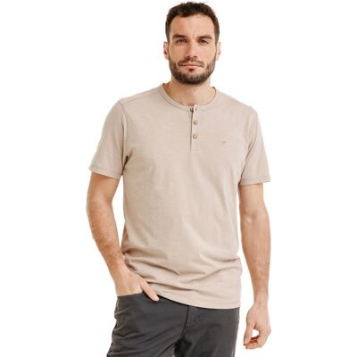 Bushman Pánské henley tričko Yaro, béžové XXL Bushman Pánské henley tričko Yaro, béžové XXL