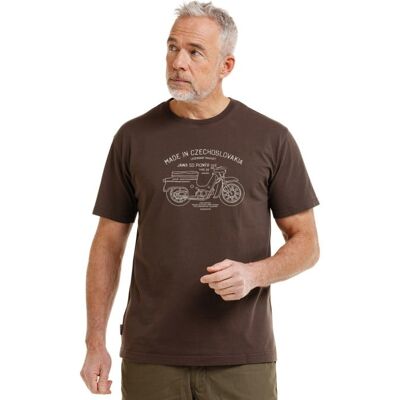 Bushman Pánské tričko Legend Jawa 20, tmavě hnědé XXXL Bushman Pánské tričko Legend Jawa 20, tmavě hnědé XXXL