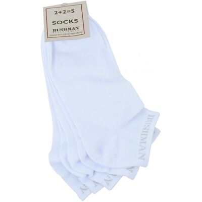 Bushman Pánské a dámské ponožky Flat Set 2,5 bílé 43-46 Bushman Pánské a dámské ponožky Flat Set 2,5 bílé 43-46