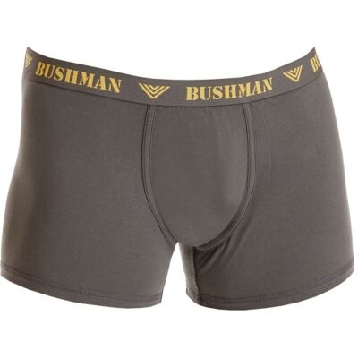 Bushman Pánské boxerky Edward II, tmavě šedé M Bushman Pánské boxerky Edward II, tmavě šedé M