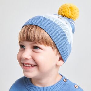 Reserved - Zimní čepice s medvědím motivem - Modrá - Modrá - Size: 1-3 roky,3-5 let,6-12 měsíců - Gender: Pánské