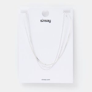 Sinsay - Sada 3 řetízků - Stříbrná - Jedna velikost - female