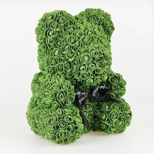 Medvídek z růží - Olivový 38 cm, Základní balení Olivová