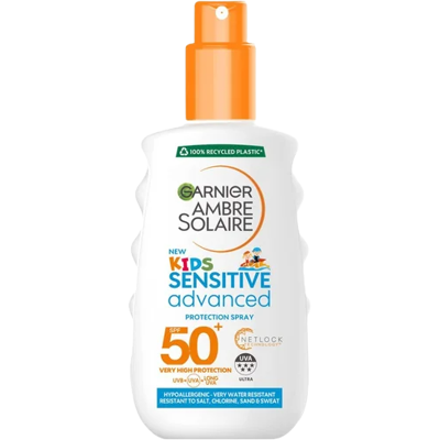 Garnier Ambre Solaire Sensitive Advanced Kids SPF50+ - Opalovací sprej Garnier Ambre Solaire Sensitive Advanced Kids SPF50+ - Opalovací sprej