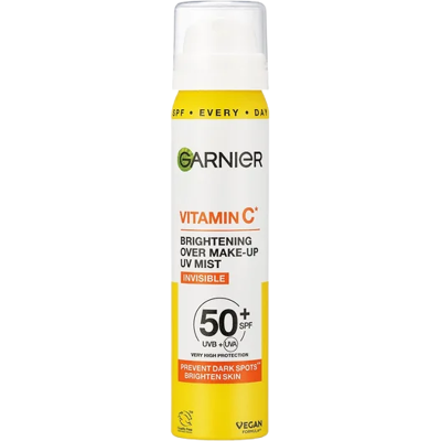 Garnier Vitamin C Pleťové Sprej - Rozjasňující UV Sprej SPF 50+ 75ml Garnier Vitamin C Pleťové Sprej - Rozjasňující UV Sprej SPF 50+ 75ml
