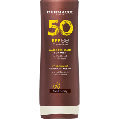 Dermacol Opalovací krém SPF 50 - Voděodolné mléko na opalování Dermacol Opalovací krém SPF 50 - Voděodolné mléko na opalování
