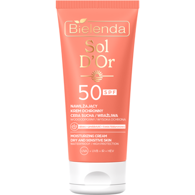 BIELENDA Sol d'Or Krém na obličej s SPF 50 pro suchou a citlivou pokožku 50 ml BIELENDA Sol d'Or Krém na obličej s SPF 50 pro suchou a citlivou pokožku 50 ml
