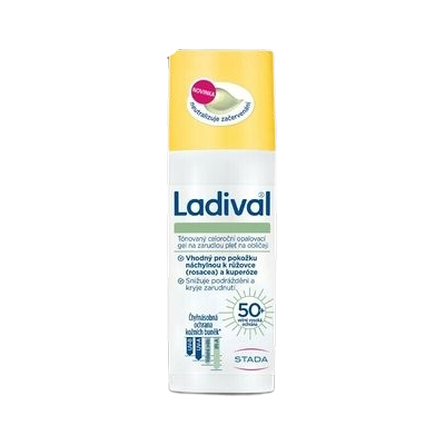 LADIVAL Opalovací gel zarudlá pleť obličej OF50+, 50 ml LADIVAL Opalovací gel zarudlá pleť obličej OF50+, 50 ml