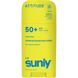 ATTITUDE Dětský minerální opalovací krém Sunly SPF 50+ bez vůně 60 g ATTITUDE Dětský minerální opalovací krém Sunly SPF 50+ bez vůně 60 g