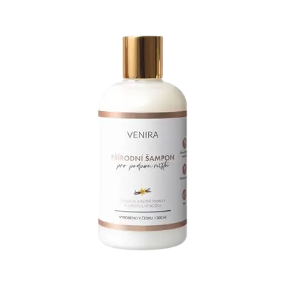 VENIRA Přírodní šampón pro podporu růstu vanilka 300 ml VENIRA Přírodní šampón pro podporu růstu vanilka 300 ml