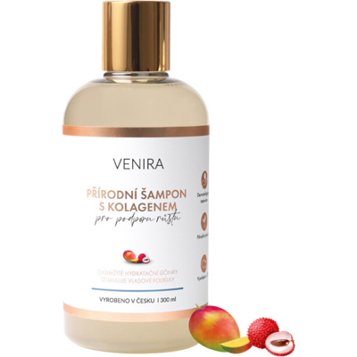 Venira Šampon na růst vlasů Mango-Lychee - Unisex 300ml Venira Šampon na růst vlasů Mango-Lychee - Unisex 300ml