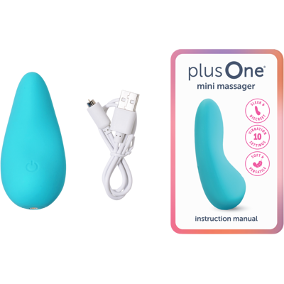 Mini masážní přístroj Plusone - Vodotěsné silikonové - Unisex Mini masážní přístroj Plusone - Vodotěsné silikonové - Unisex