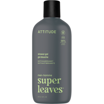 ATTITUDE Pánský sprchový gel Super leaves Matcha a Bergamot 415 ml ATTITUDE Pánský sprchový gel Super leaves Matcha a Bergamot 415 ml
