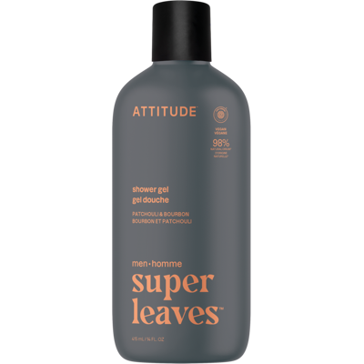 ATTITUDE Super leaves Pánský sprchový gel Pačuli a Bourbon 415 ml ATTITUDE Super leaves Pánský sprchový gel Pačuli a Bourbon 415 ml