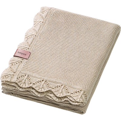 BABYONO Deka pletená bambusová Light Beige BABYONO Deka pletená bambusová Light Beige